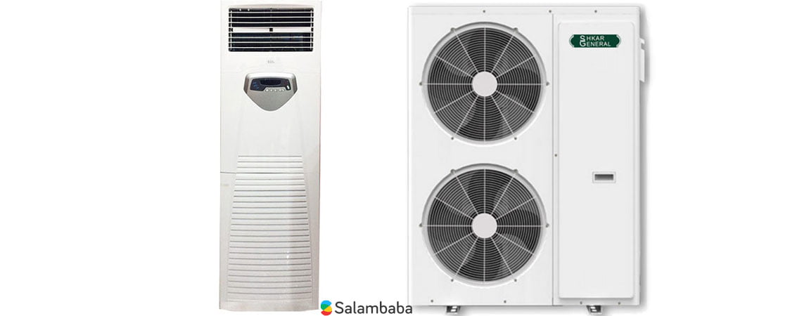 طراحی کولر گازی ایستاده جنرال 60000